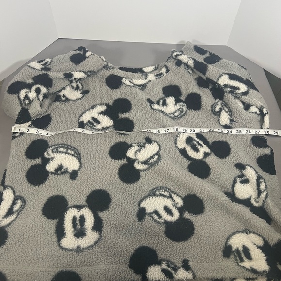 Mickey Mouse Disney Women 3xlarge gray Sherpa Pullover Sweater Fleece Loungewear - Picture 5 of 8